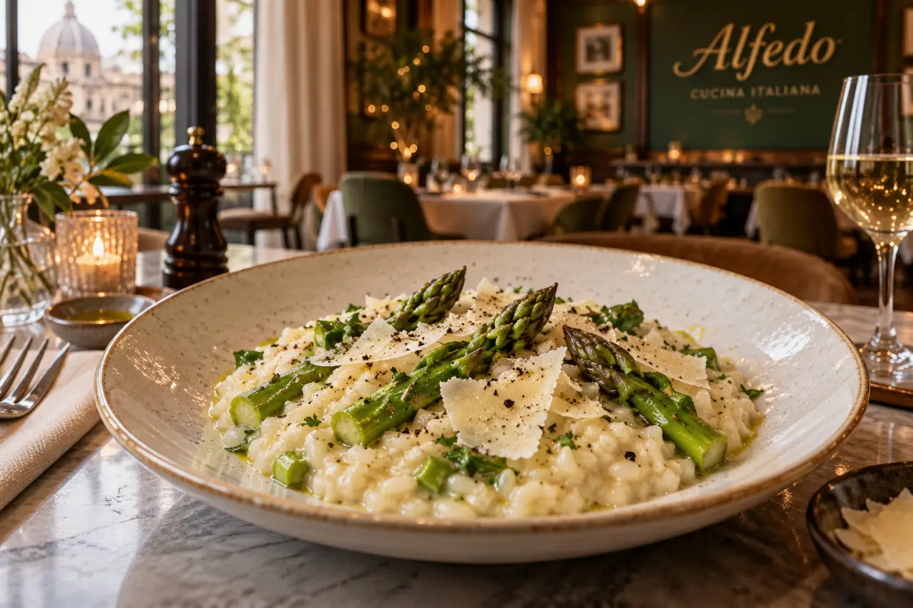 Risotto aux asperges : un riz crémeux, des pointes qui restent fermes