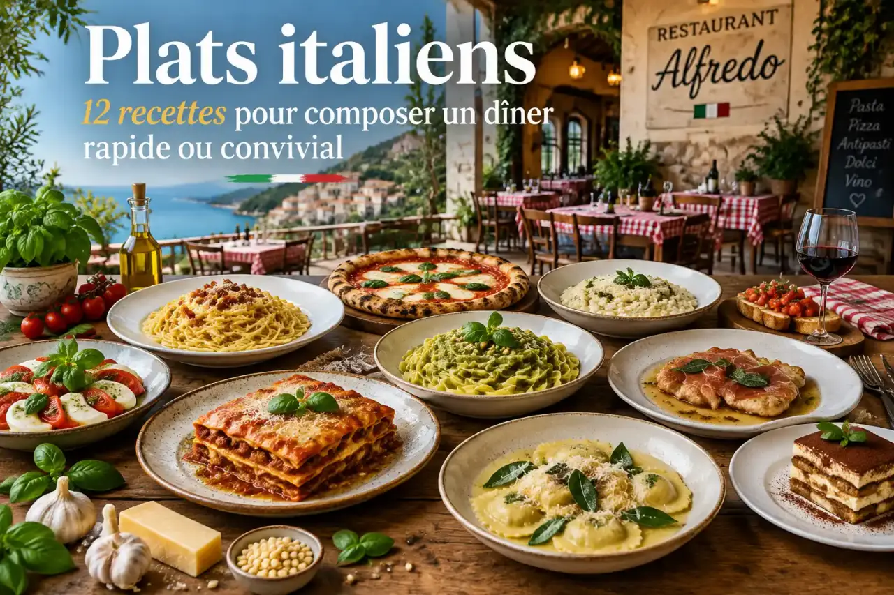 Plats italiens : 12 recettes pour composer un dîner rapide ou convivial