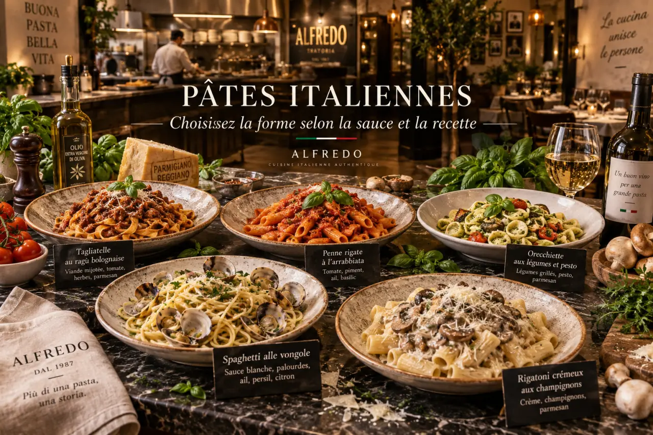 Pâtes italiennes : choisissez la forme selon la sauce et la recette