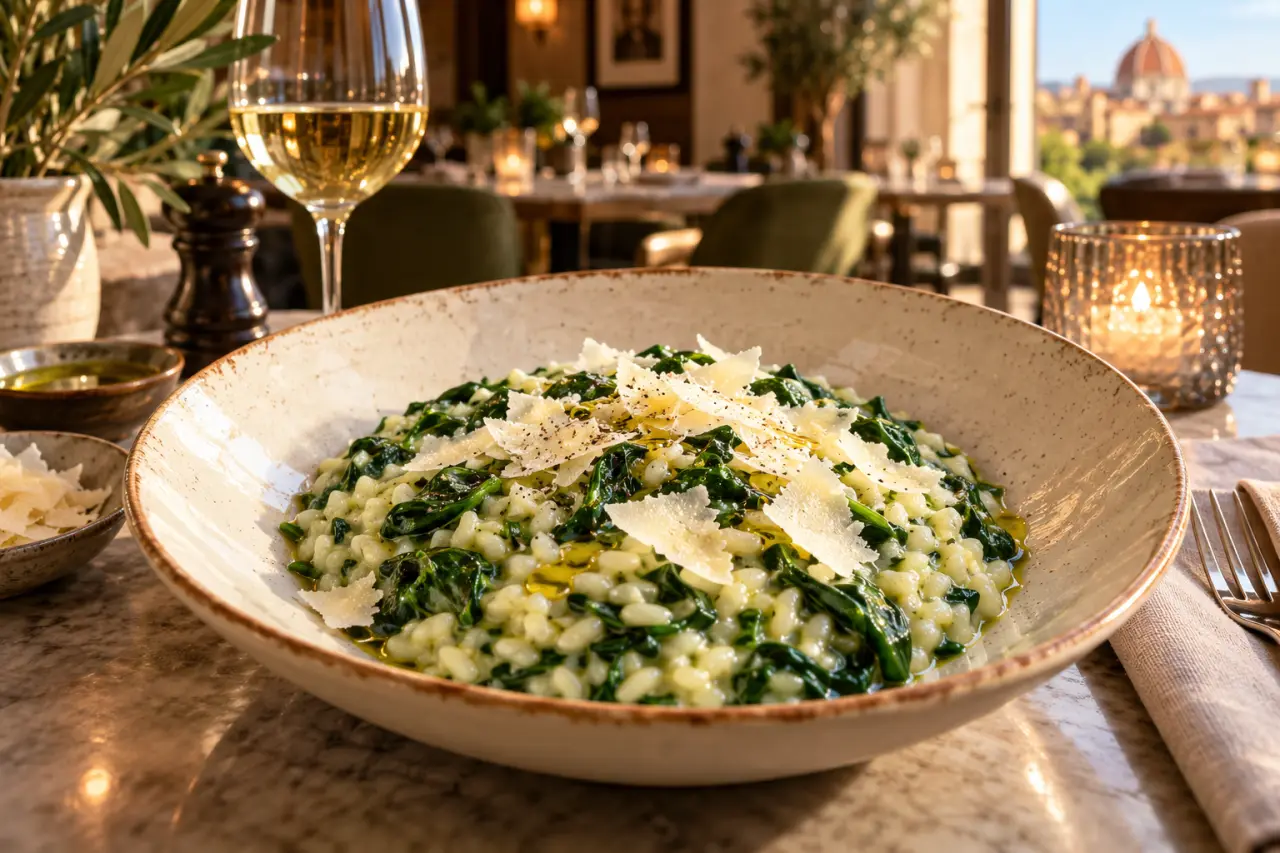 Risotto aux épinards : des grains fondants, sans crème et sans feuilles détrempées