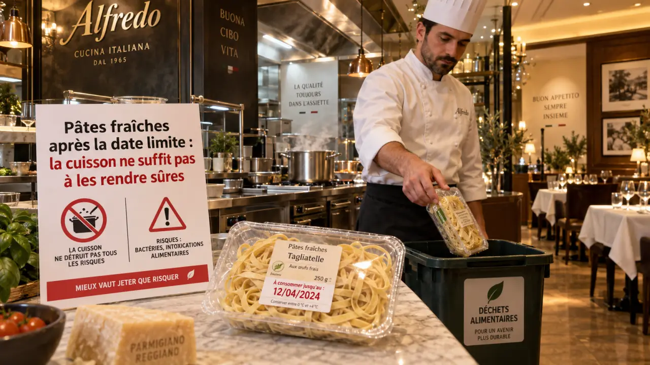 Pâtes fraîches après la date limite : la cuisson ne suffit pas à les rendre sûres