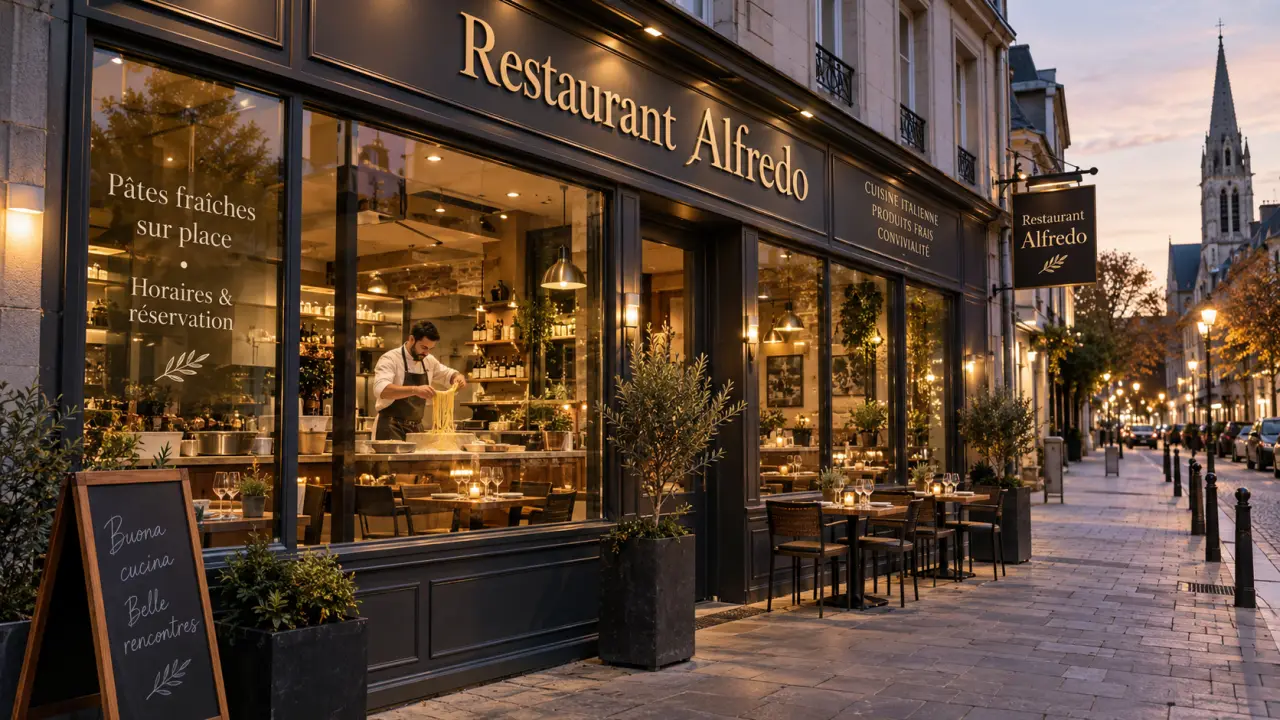Restaurant Alfredo à Croix : pâtes fraîches sur place, horaires et réservation